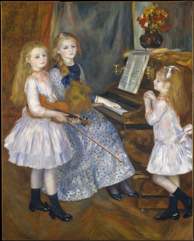 The Daughters of Catulle Mendès by Pierre Auguste Renoir